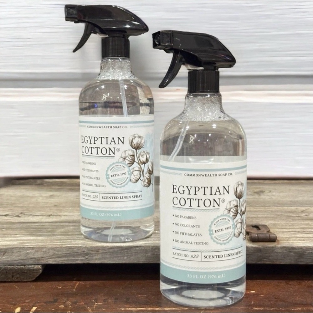 2 Commonwealth Soap & Toiletries CST EGYPTIAN COTTON Linen Spray Jumbo 33 oz - Picture 2 of 3